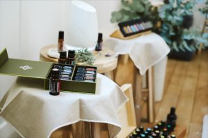 essential oils box on table